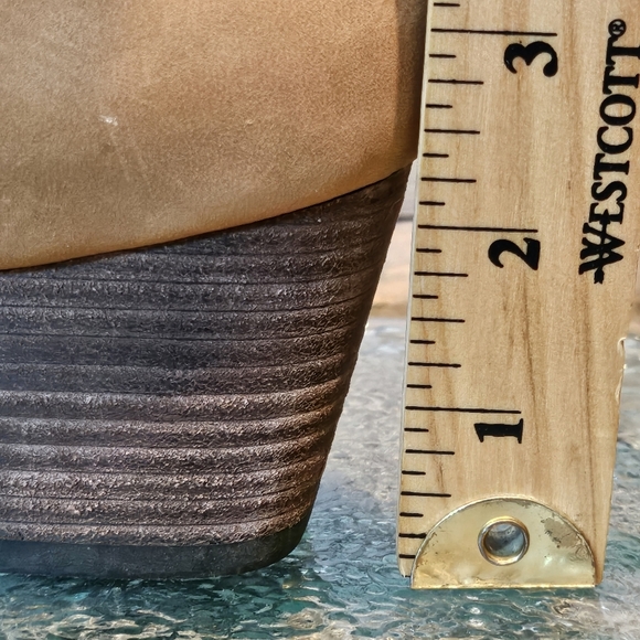 Lands End Womens Mid-Calf Brown Leather Side Zip Boots  #432842  Size 8 - Picture 6 of 10